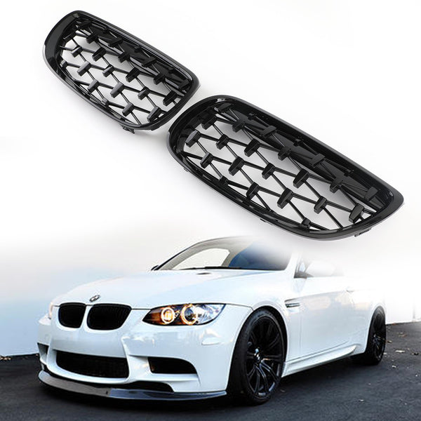 Areyourshop przedni grill nerkowy do BMW 2007-2010 E92 E93 328i 335i 2DR Meteor czarny Generic