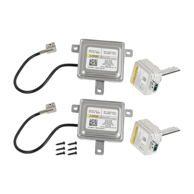 Xenon Ballast och D3S glödlampa HID ljuskontrollmodul 8K0941597E för Audi VW