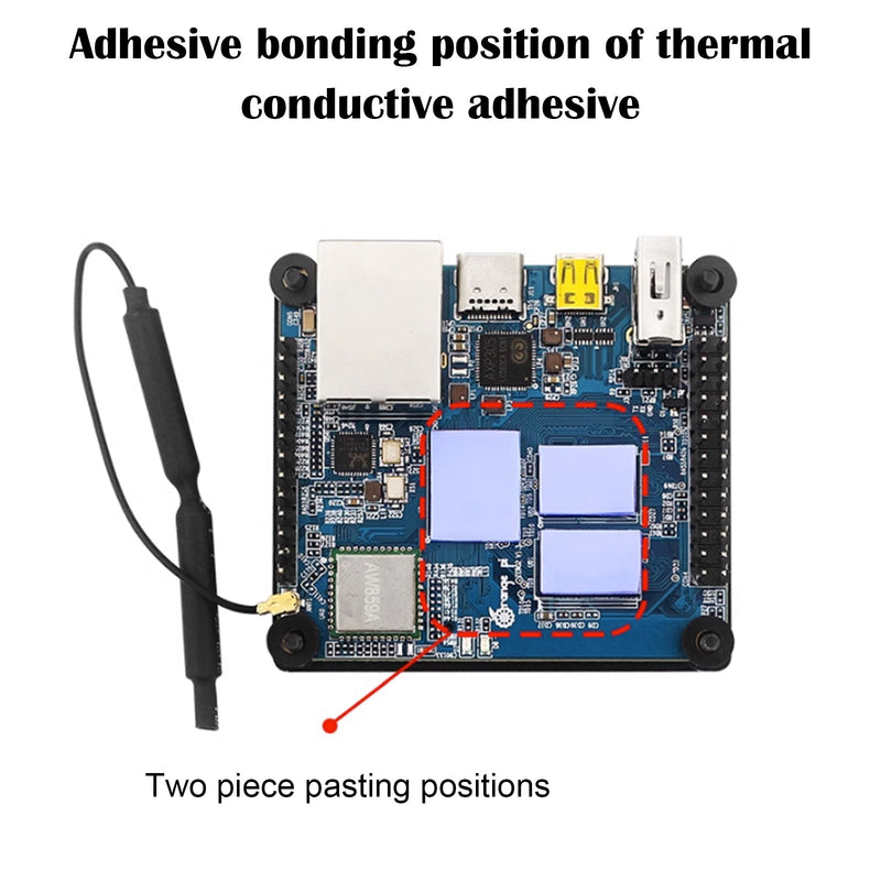 Orange Pi Zero 3 utvecklingskort i aluminiumlegering med skyddande kylfläns