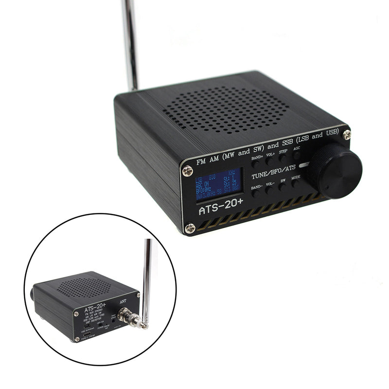 Ny ATS-20+ Si4732 all-band DSP radiomottaker FM LW MW SW med 2,4" berøringsskjerm