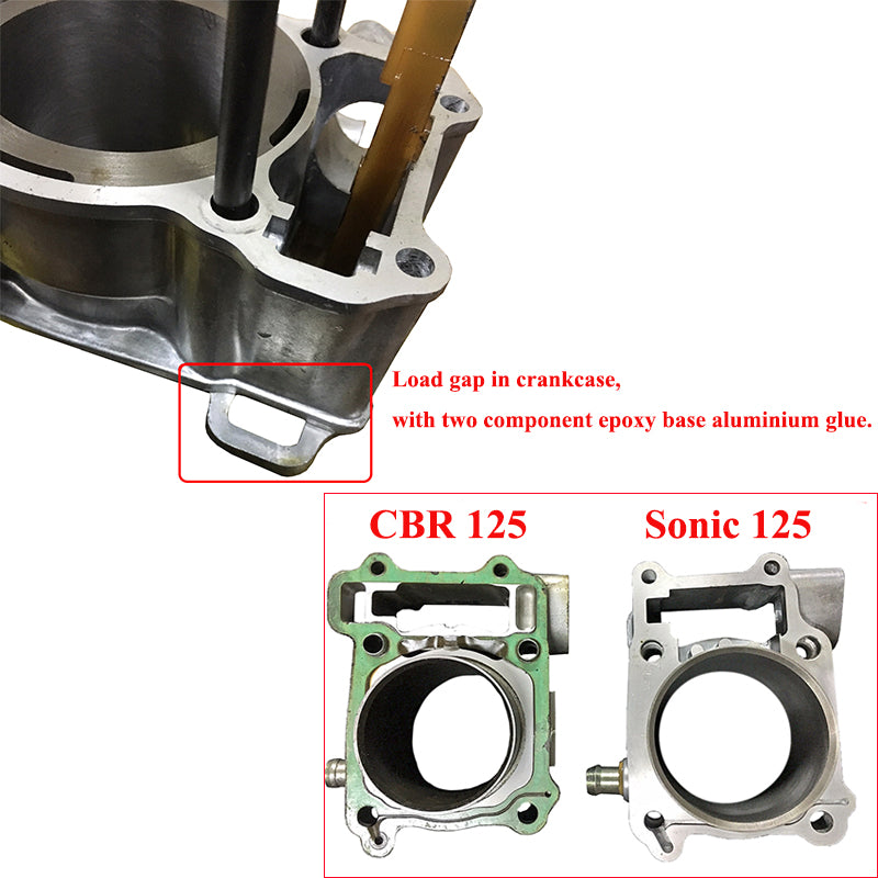 Kit de cilindro 125cc para Honda CBR 125 R RW RT RS JC34 JC39 JC50 04-17 Sonic 125 Fedex Express