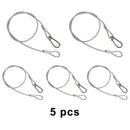 1/5/10 ks 29,1" bezpečnostní kabel z ocelového drátu pro světelnou příchytku jevištního světla