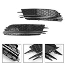 2PCS Front Nebelscheinwerfer Abdeckung Lünette Grill Grille Fit Audi A6 4G C7 2012-2015