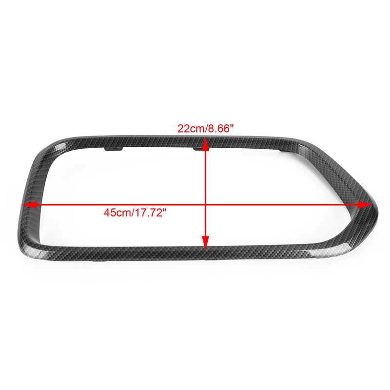 2018-2023 BMW X2 Series F39 Kolfiber främre stötfångare Grill Ramkåpa Trim