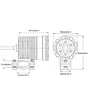 Elektrisk LED Cykel Motorcykel Letvægts Cykel Cykel Forlygte Vandtæt Forlygte