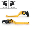 Alavancas de embreagem de freio longas ajustáveis ​​para motocicleta para kymco 2017-2018 ak 550 preto genérico