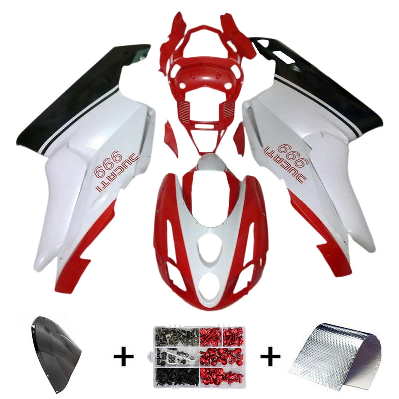 Ducati 999 749 2003 2004 kåpa set kropp ABS