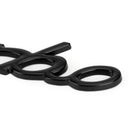 3D nálepka na auto pokovování kovovým znakem turbo loga odznak černý