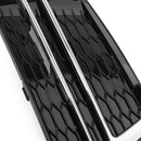 Ett par dimljusskydd lämplig för AUDI A4 B9 S-LINE 2016-2018 stötfångargrill