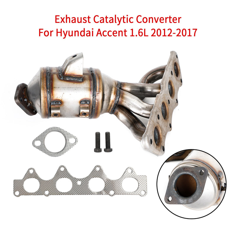 Hyundai Accent Veloster Kia Rio Soul eksosmanifold katalysator Generisk