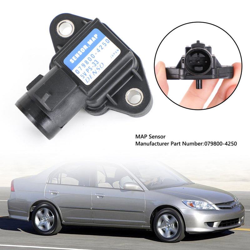 Lufteinlassdrucksensor MAP-Sensor 079800-3000 für Honda Civic Accord