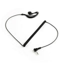 Lytt Headset 3,5 mm mikrofon Ørestykke kun i G-form for Motorola Radio-høyttaler