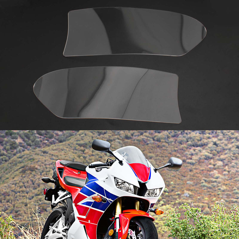 Front strålkastare linsskydd skyddslins lämplig för Honda Cbr 600 Rr 13-18 Smoke Generic