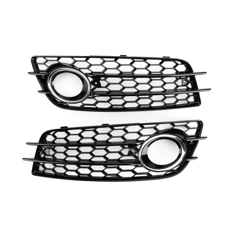 A4 S-LINE S4 2008-2012 Audi Honeycomb Style Lampa przeciwmgielna Grill Wymiana Grilla Zderzak