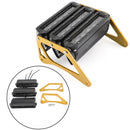 3-reihiger LED-Scheinwerfer mit weißer Lichtleiste, passend für Honda MSX 125 SF Grom 13-2019 Gold Generic