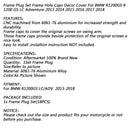 18x tampas de cobertura lateral de alumínio cnc, plugues adequados para bmw r1200gs 2013-2019 genérico