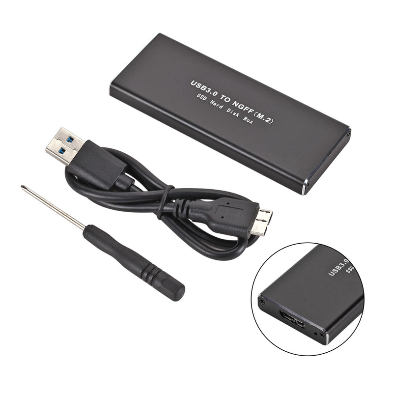 M.2 NGFF SSD SATA zu USB 3.0 Aluminium -Festplattengehäuse -Speicher -Box -Adapter