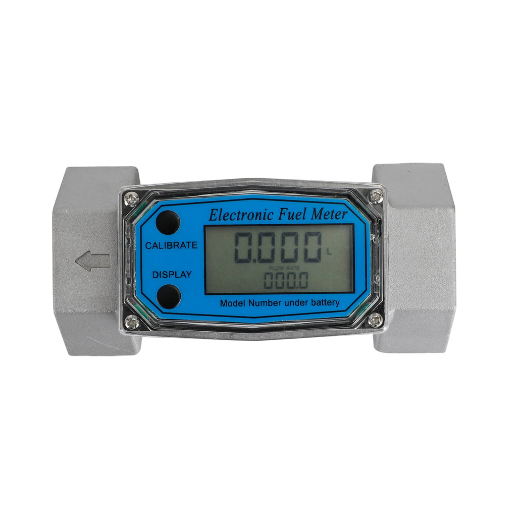 Turbinen Durchflussmesser Digitaler Turbinen-Durchflussmesser 15–120 L/min – 1″ NPT, Für Diesel, Kerosin, Benzin, ±1 % Genauigkeit Turbinen Durchflussmesser Digitaler Turbinen-Durchflussmesser 15–120 L/min – 1″ NPT, Für Diesel, Kerosin, Benzin, ±1 % Genauigkeit