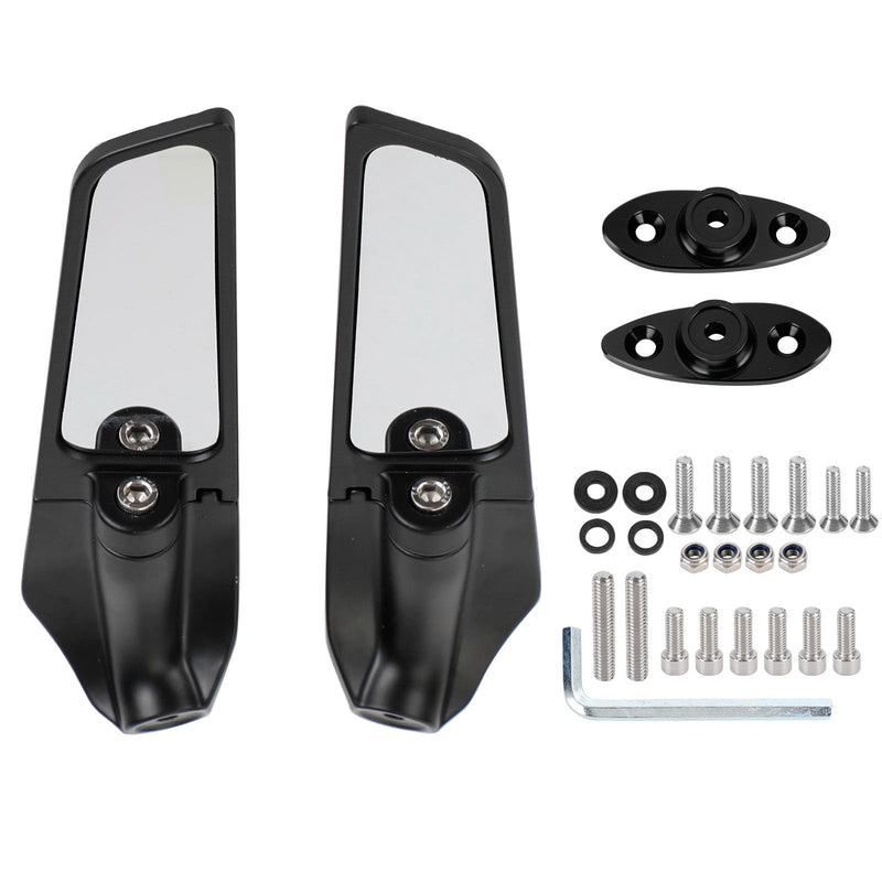 Vingefinnespoiler sidespeil for Kawasaki ZX-6R Ninja ZX6R 650 01-21 Generisk