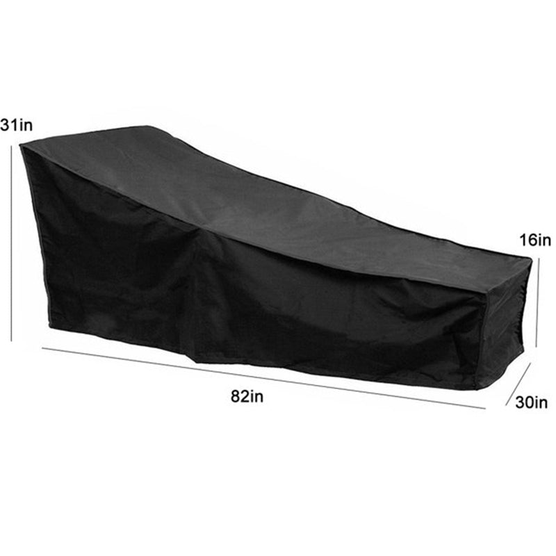 Cubierta impermeable para tumbona, cubierta antipolvo para muebles de jardín al aire libre Oxford