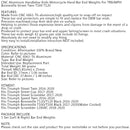 CNC par styrändkapslar för Triumph Bonneville T100 T120 Street Twin Cup 2016-2020 Generic