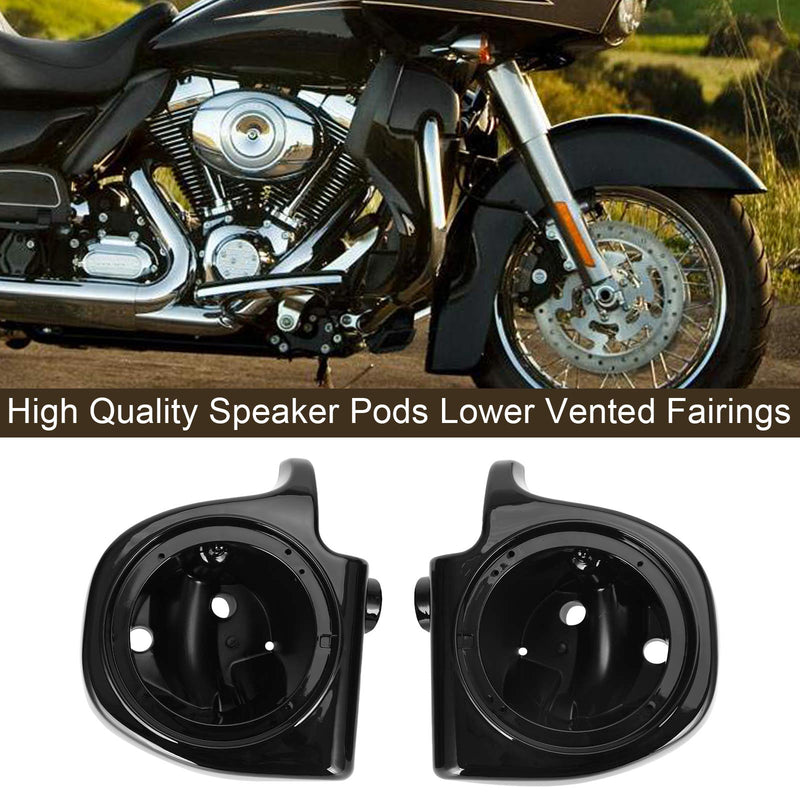 Caixas de alto-falantes de 6,5" para Road King Touring Carenagens ventiladas inferiores 1993-2013 Genérico