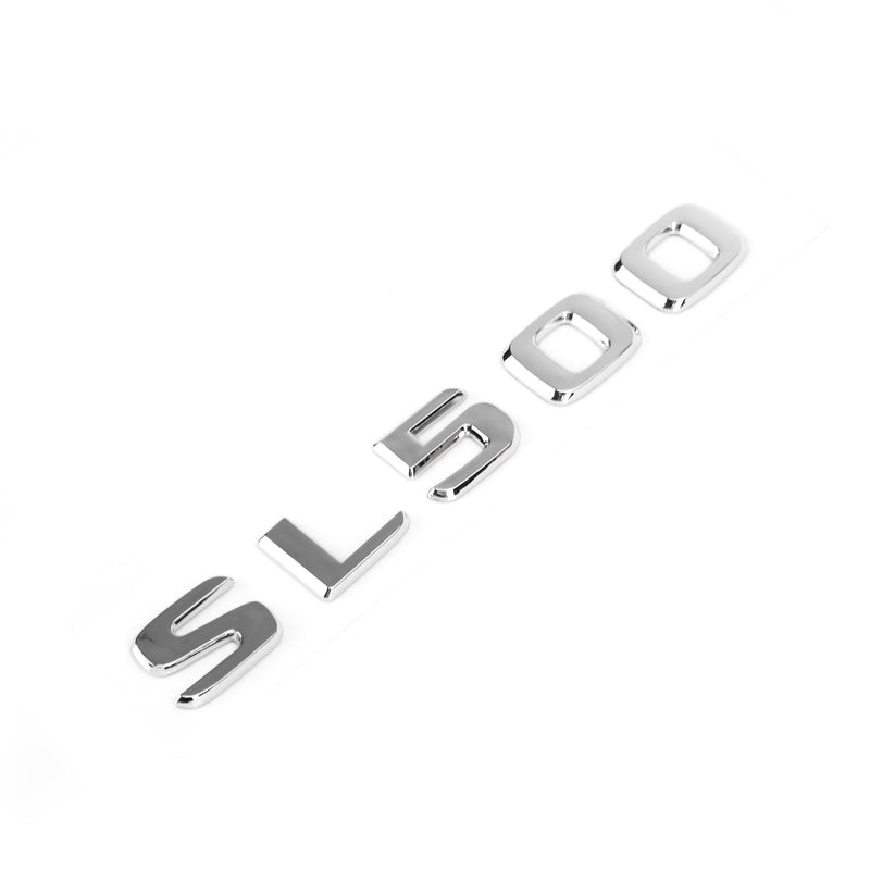 Bagasjerom bakre emblem-emblem Chrome Letter SL 500 for Mercedes R230 R231 SL SL500