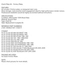 Sada třecích lamel spojky pro Suzuki GS1000 GS1100 GS1150 GSX1000 VL1500