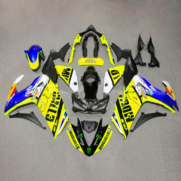 Amotopart Fairing Kit for Yamaha YZF-R3 2014-2018, R25 2015-2017 Karosseri ABS