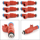 Pakke med 6 12-hullers brændstofinjektorer udskiftning egnet til Wrangler Mustang 0280156161 Generisk