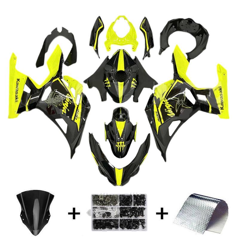 Amotopart kåpa Set för Kawasaki EX400 Ninja400 2018-2023 Body Plastic ABS