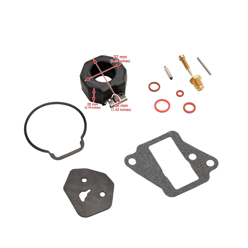 Kit de conversión de carburador adecuado para Yamaha 9,9 HP 15 HP 6E7-W0093-01 6E7-W0093-02