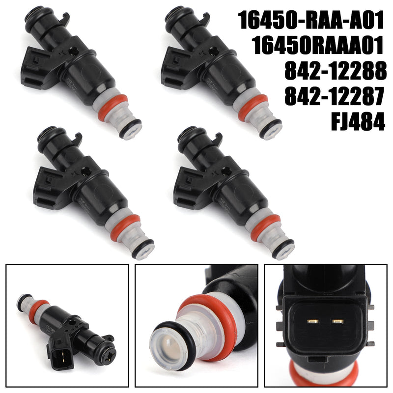 4PCS Fuel Injectors For 2003-2007 Honda Accord 2.4L 16450RAAA01 16450-RAA-A01