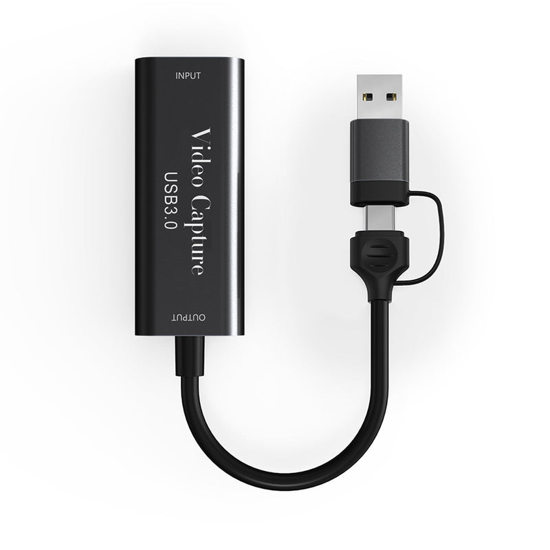 Typ-C USB3.0 två-i-ett 4K HD videoinspelningskort 1080P60Hz spel livesändning