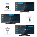 Pantalla táctil IPS Quantum de 10,36 pulgadas, 1600 x 720, para vehículos recreativos, camiones y autobuses + 4 cámaras de visión trasera