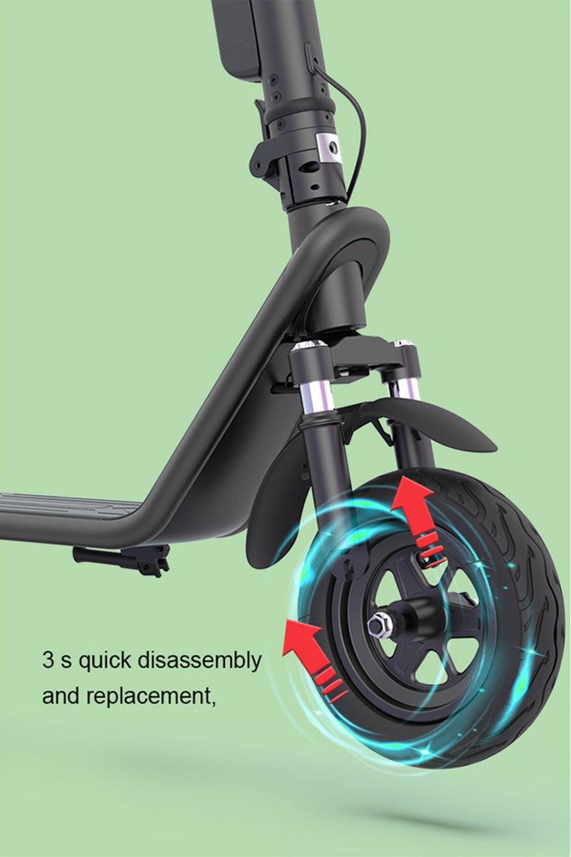 Impulsión adulta de la parte posterior del amortiguador de choque de la aleación de aluminio de la vespa eléctrica plegable de 10 pulgadas