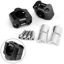 Areyourshop CNC alumínio motocicleta guiador risers 22-28mm montagem de braçadeira universal