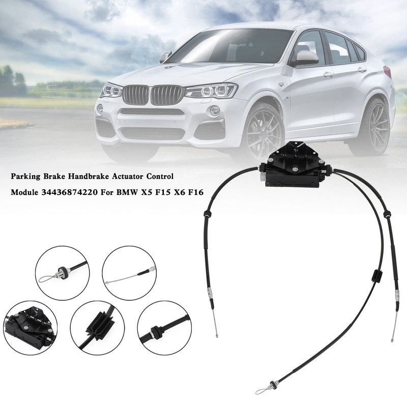 BMW X6 F15 M F86 parkeringsbrems håndbrems aktuator kontrollenhet 34436874220