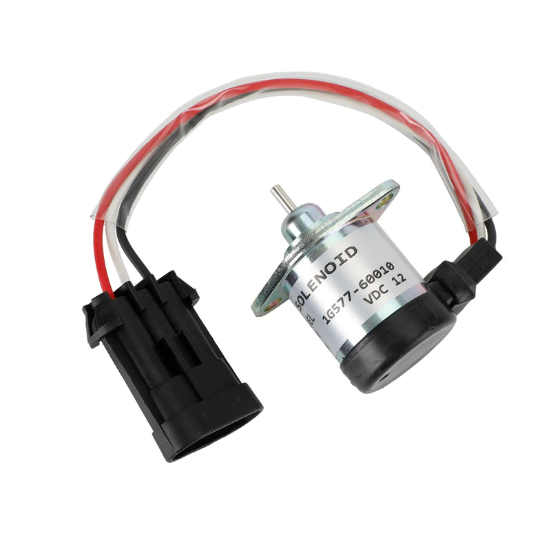 12V 3 terminal drivstoffavstengningsmagnet for Kubota 1G577-60010 1G577-60011