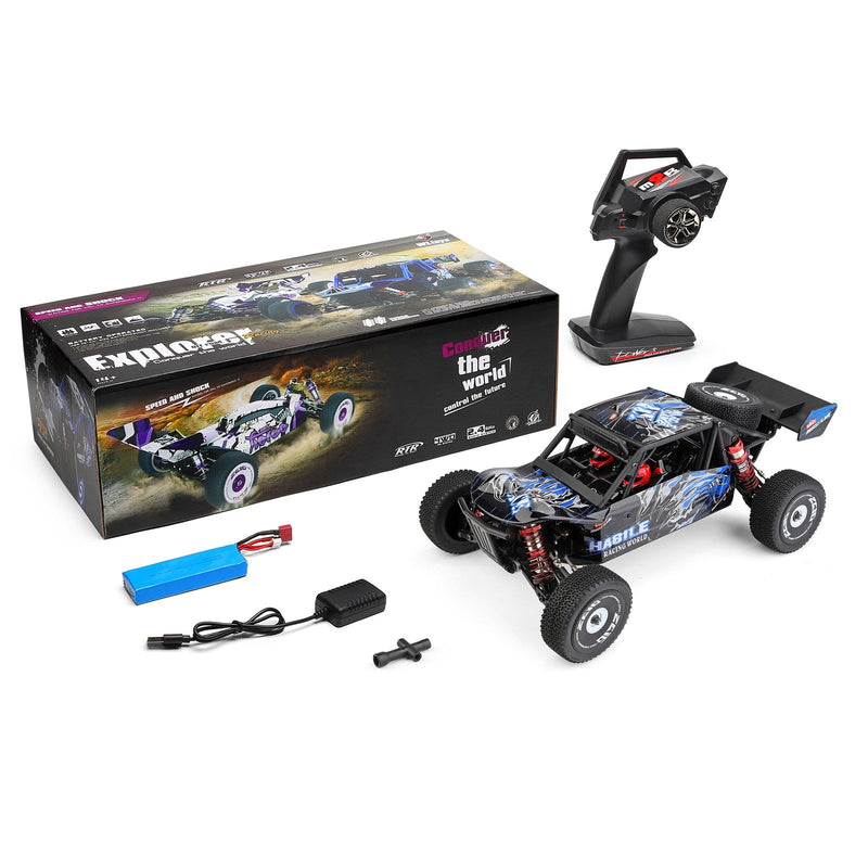 Wltoys 124018 RC samochód wyścigowy 60 km/h 1/12 2,4 GHz Off-Road Drift RTR 4WD Zabawka prezent