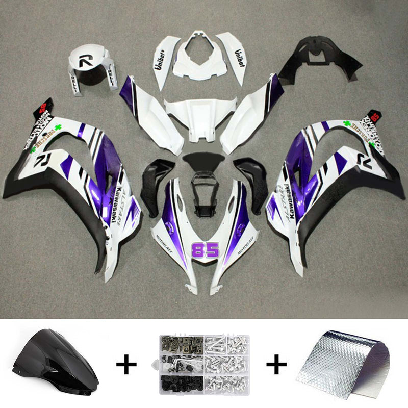 Amotopart kåpa set för Kawasaki ZX10R 2016-2020, kropp, plast, ABS