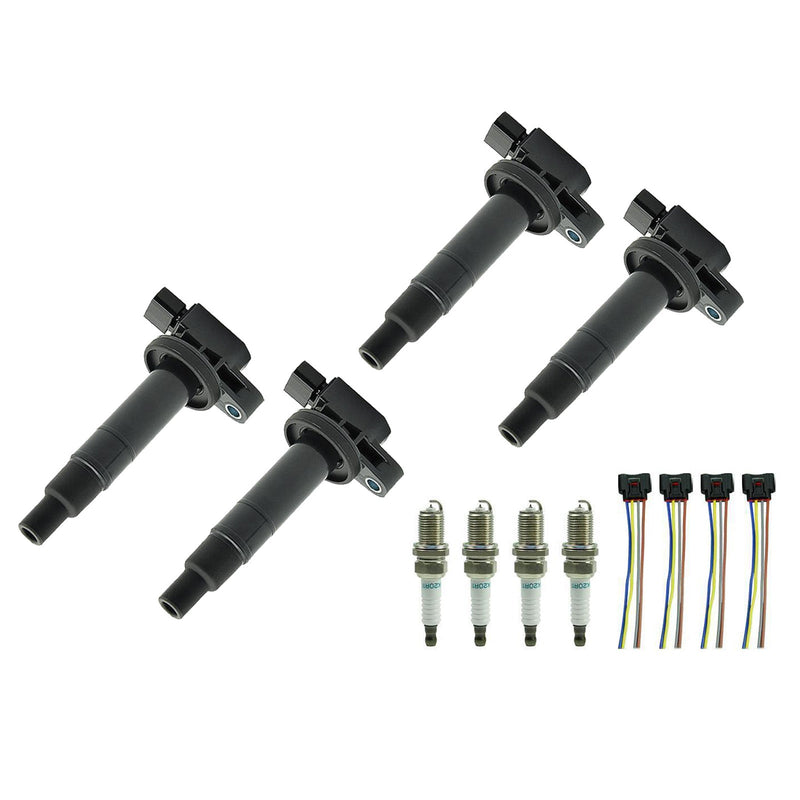 4X sytytyspuola + sytytystulppa + tulppa UF316 90919-02240 9008019021 Scion XA XB 1.5L Fedex Express