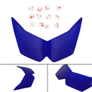 Capa protetora da lente do farol dianteiro se encaixa Kawasaki Ninja Z1000 07-09 Azul Genérico