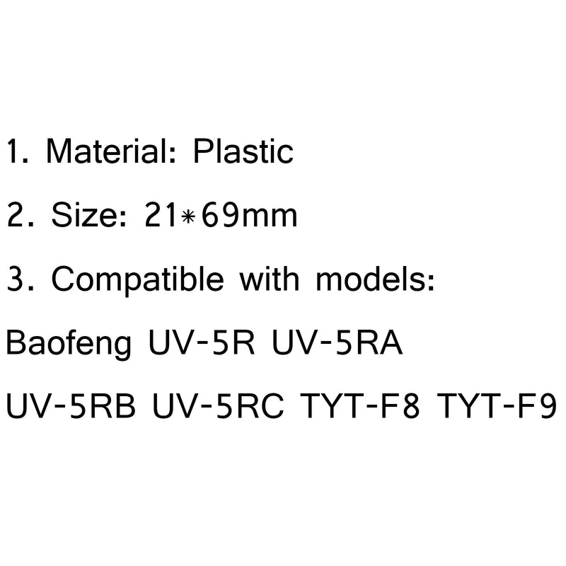 10x clip de cinturón de batería para radio Baofeng UV-5R UV-5RA UV-5RB UV-5RC TYT-F8/F9