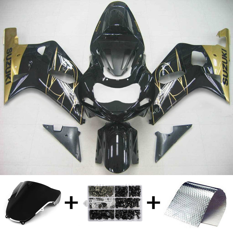 Conjunto de carenagens Suzuki GSXR600 2001-2003 corpo plástico ABS