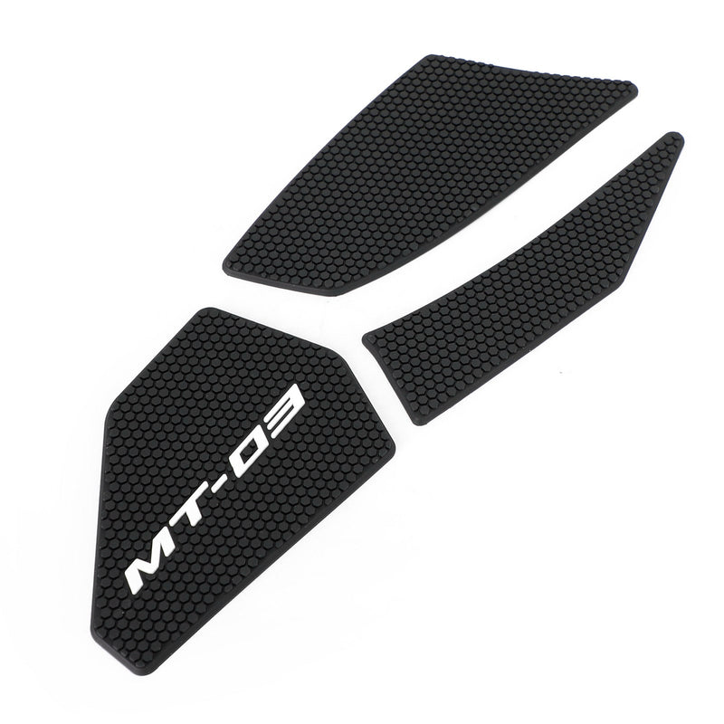 Yamaha MT 03 MT-03 2020-2022 Tank Traction Grip Pads Black 7-delers sett