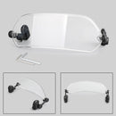Motorsykkel Justerbar Clip On Windshield Extension Spoiler Vindavviser