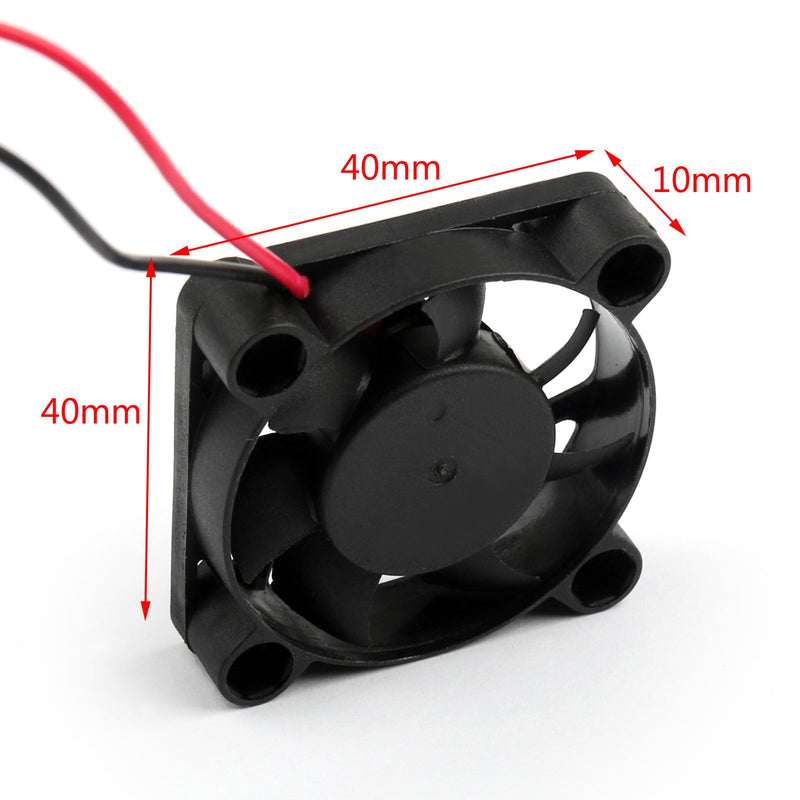 4st DC borstlös fläkt 5V 0,15A 4010s 40x40x10mm 2-stifts CUP datorfläkt