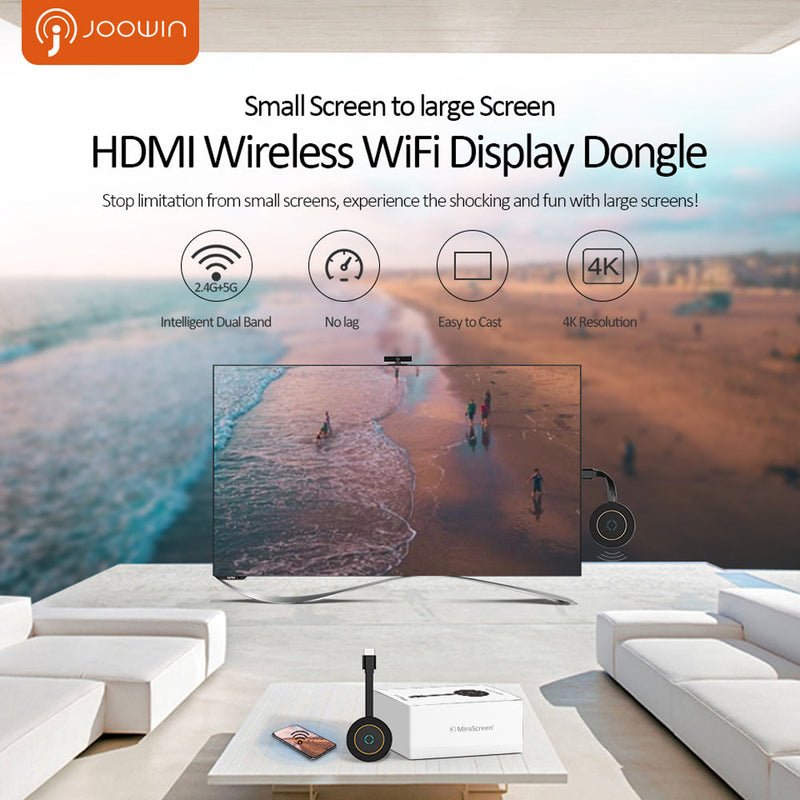 True 4K G10 TV Stick Dongle Receptor Display HDM TV Wi-Fi Transmissor de TV