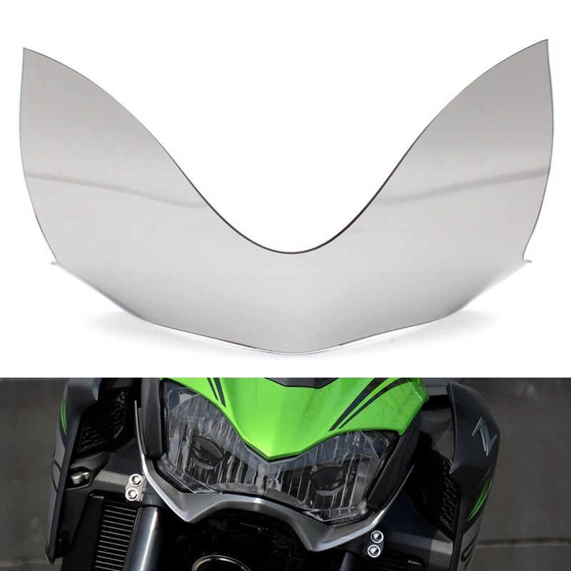 Front Strålkastare Linsskydd Skyddslampa Lens Passar Kawasaki Z900 17-19 Smoke Generic